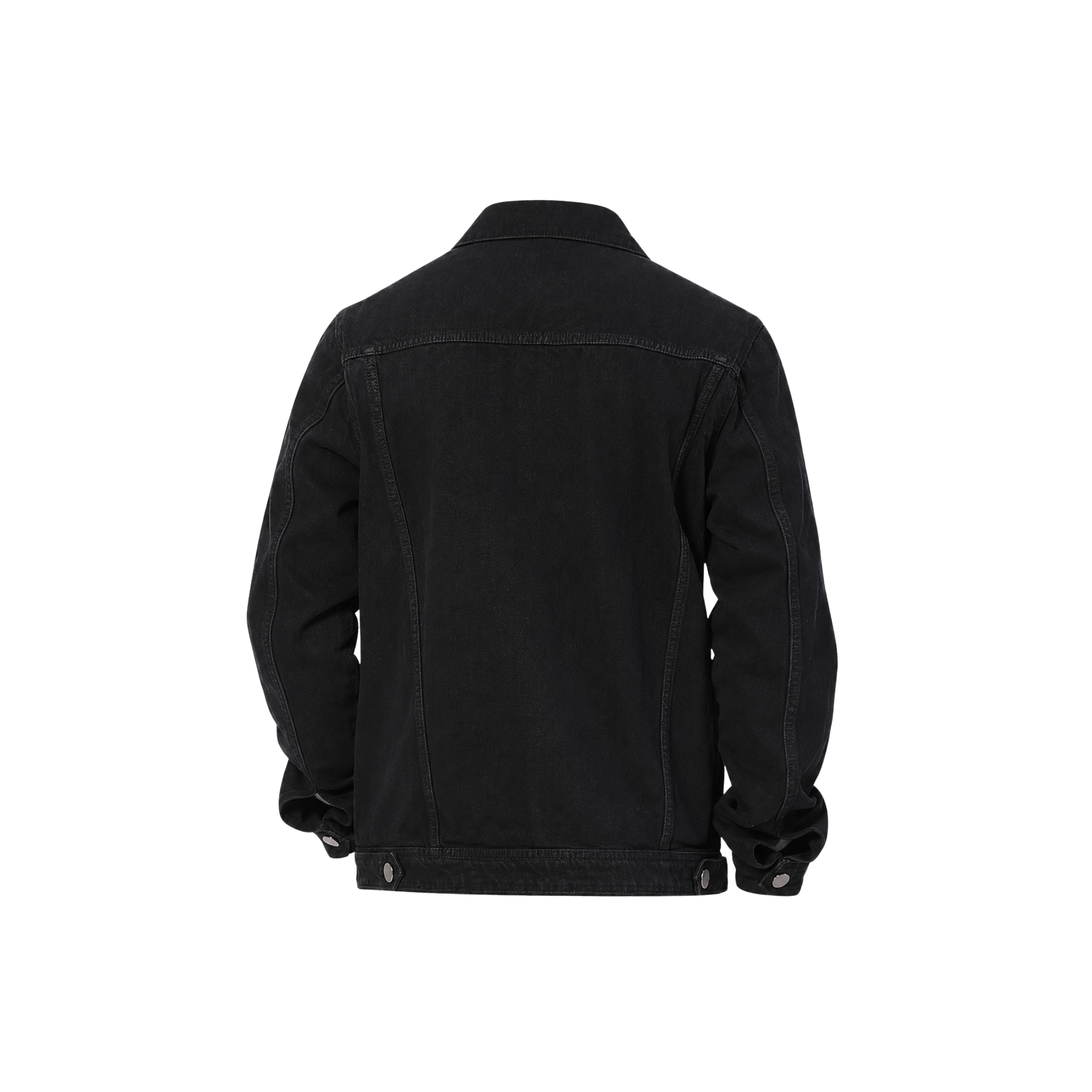 Black denim jacket customisation preview